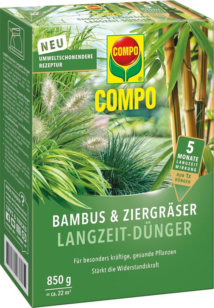COMPO Bambus und Ziergräser Langzeit-Dünger für 22 m² - 850 Produktbild 