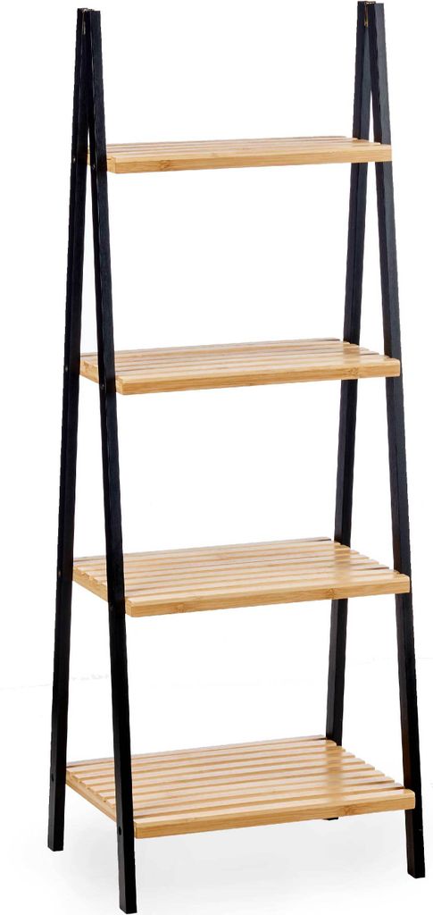 Regál BAMBOO GLOW, 40 x 30 x 109 cm, černý Obrázek produktu 