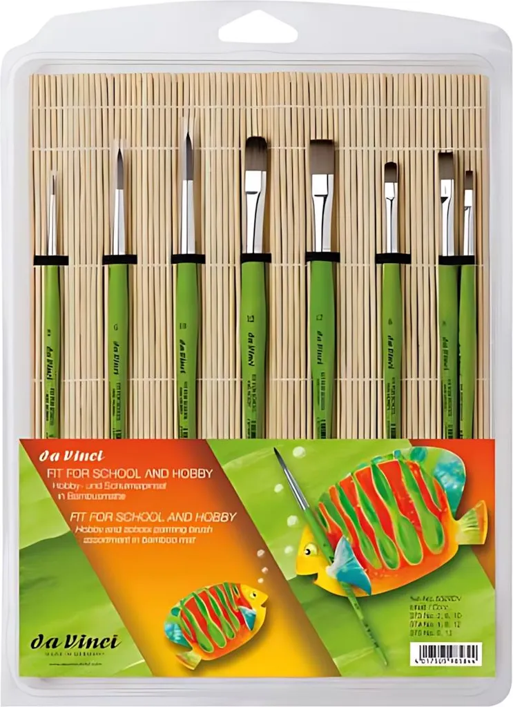 Da Vinci Fit Synthetics Série 373 374 375 - Set de 8 pinceaux de précision