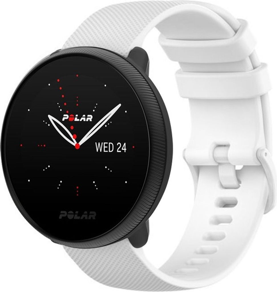 Strap-it Polar Ignite 3 Luxus-Silikonarmband (Weiß)