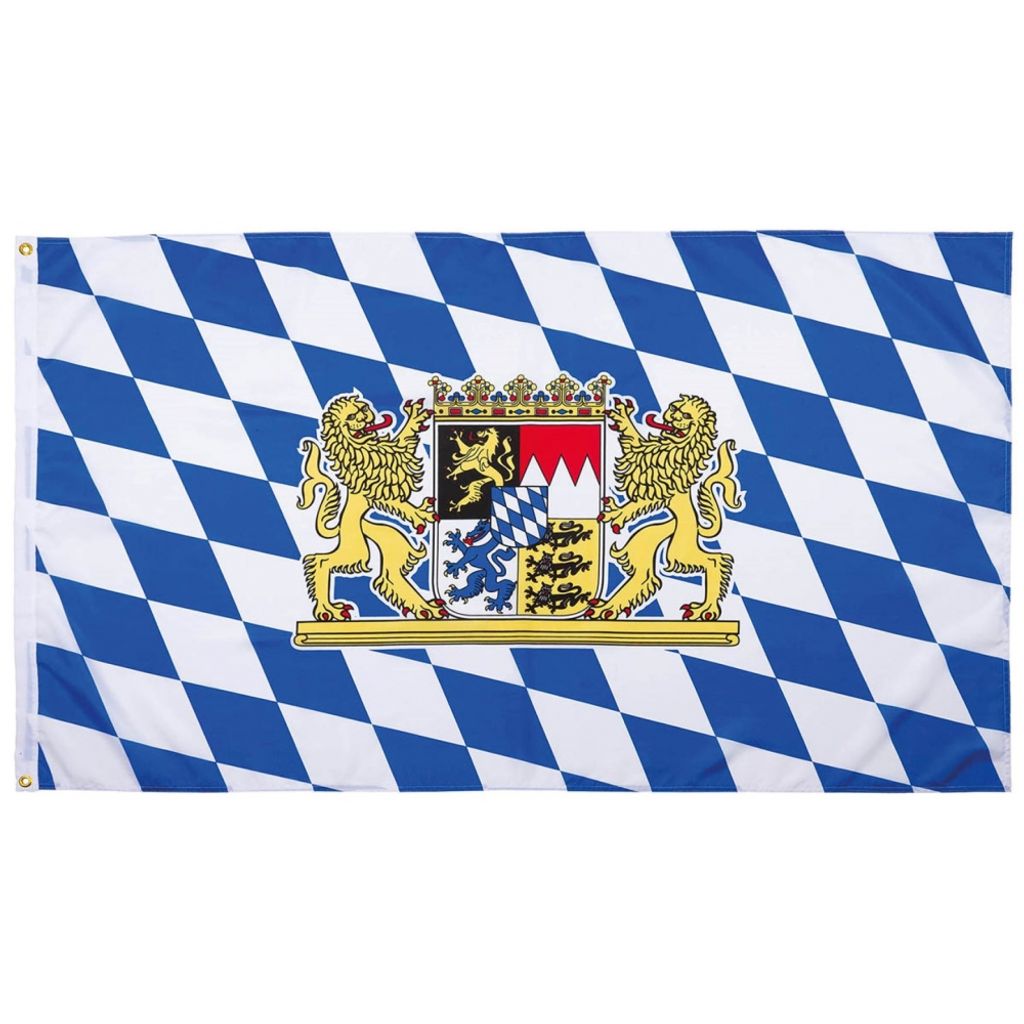 MFH Fahne 90 x 150 cm - Bayern - blau/weiß Produktbild 