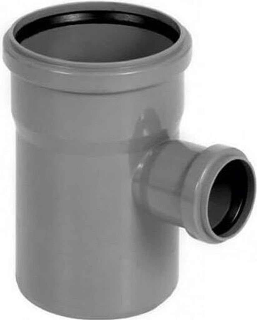 HT T-Stück Verbinder DN 110/50 67° Grau | Abwasser Produktbild 