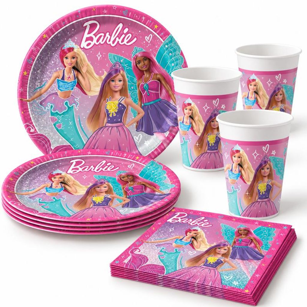 Party Set Barbie Fantasy, mehrteiliges Dekoset für Produktbild 