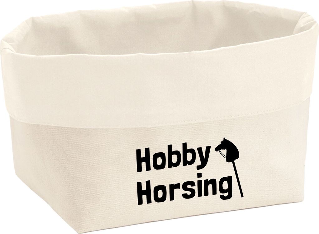 Huuraa Organizer Hobby Horsing Steckenpferd 3 Liter Medium Canvas Baumwolle Utensilo Geschenkidee