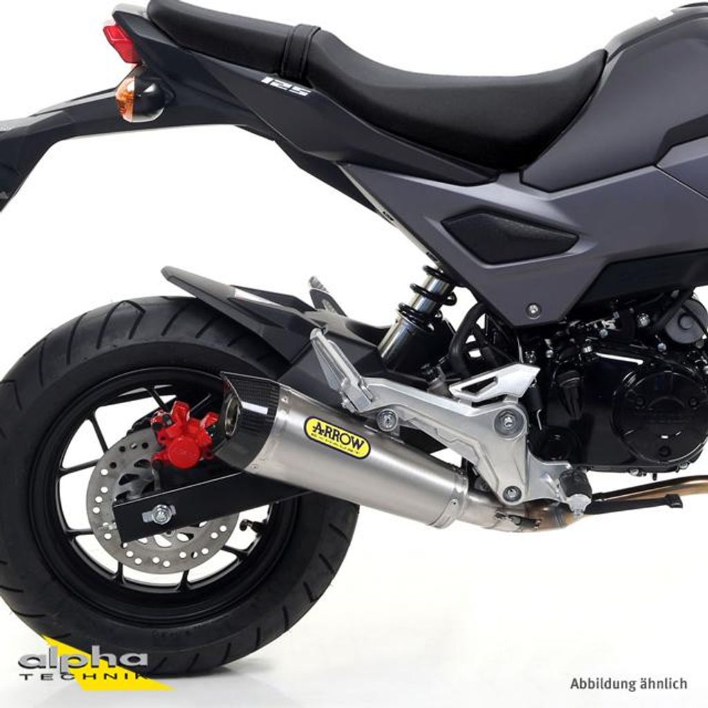 ARROW Auspuff X-KONE für Honda MSX125 Modelljahr 2016-2019, Titan (Nur mit ARROW Krümmer)