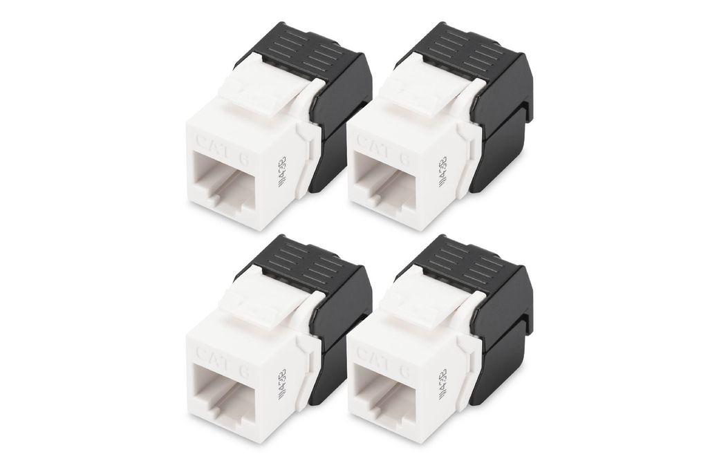 DIGITUS Keystone Jack Cat6/RJ45->LSA ungeschirmt 250MHz 4St