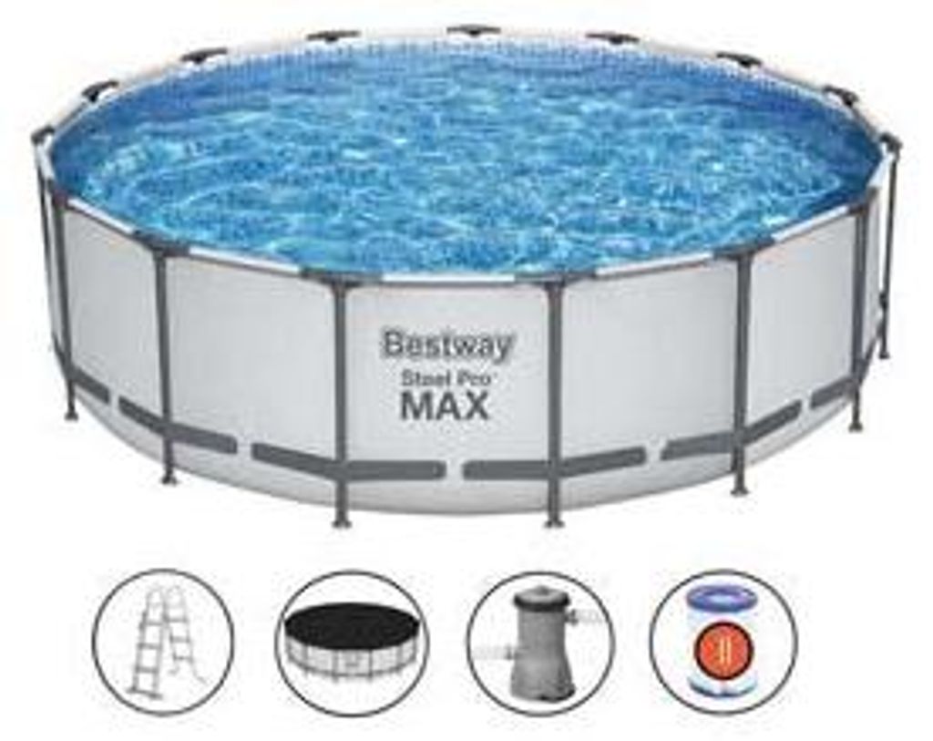 Piscina Steel Pro Max Tonda Con Telaio Portante Immagine del prodotto 