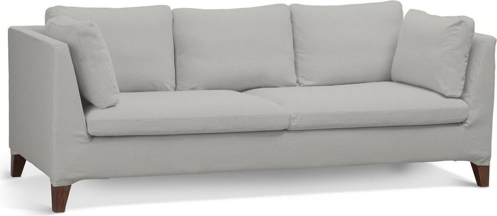 Dekoria Bezug für Stockholm 3-Sitzer Sofa, hellgrau, Stockholm 3-Sitzer