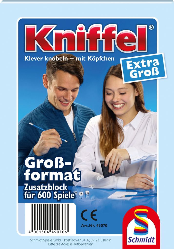 Bloc de kniffel grand 100 feuilles Image du produit 