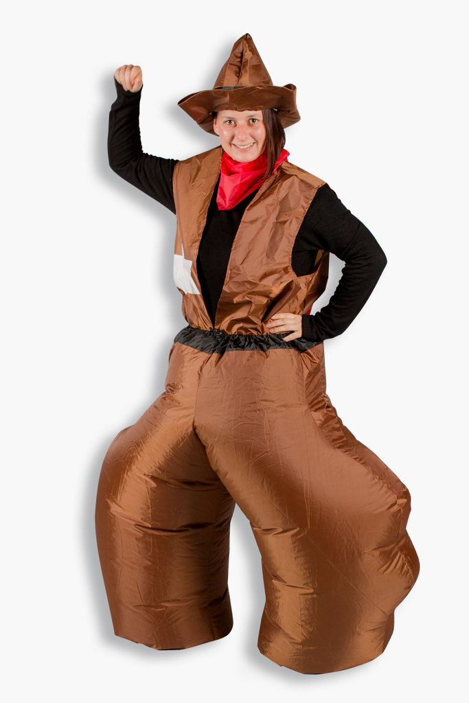Cowboy-Kostüm Aufblasbares Kostüm Cowboy Hose Karneval Produktbild 