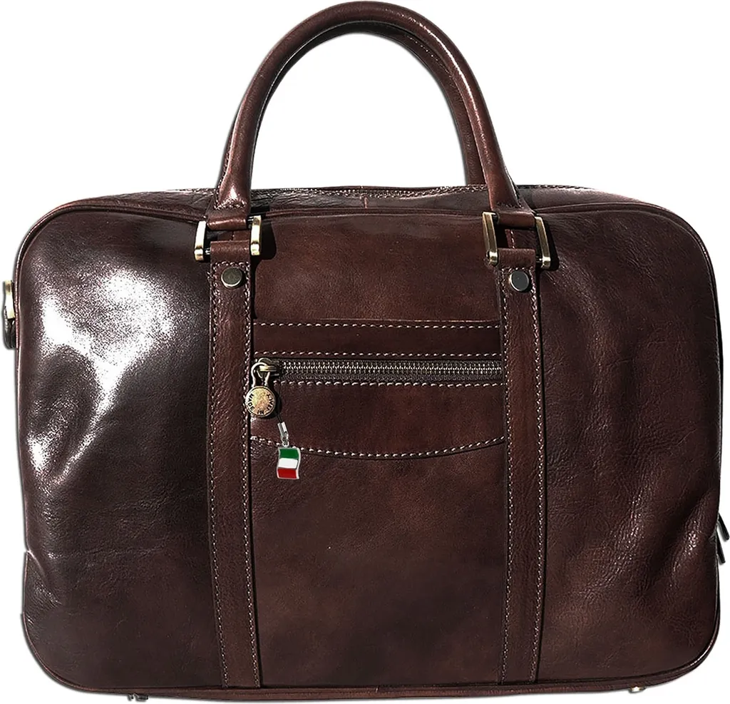 Sac d'affaires marron cuir Florence idéal pour bureau et déplacements
