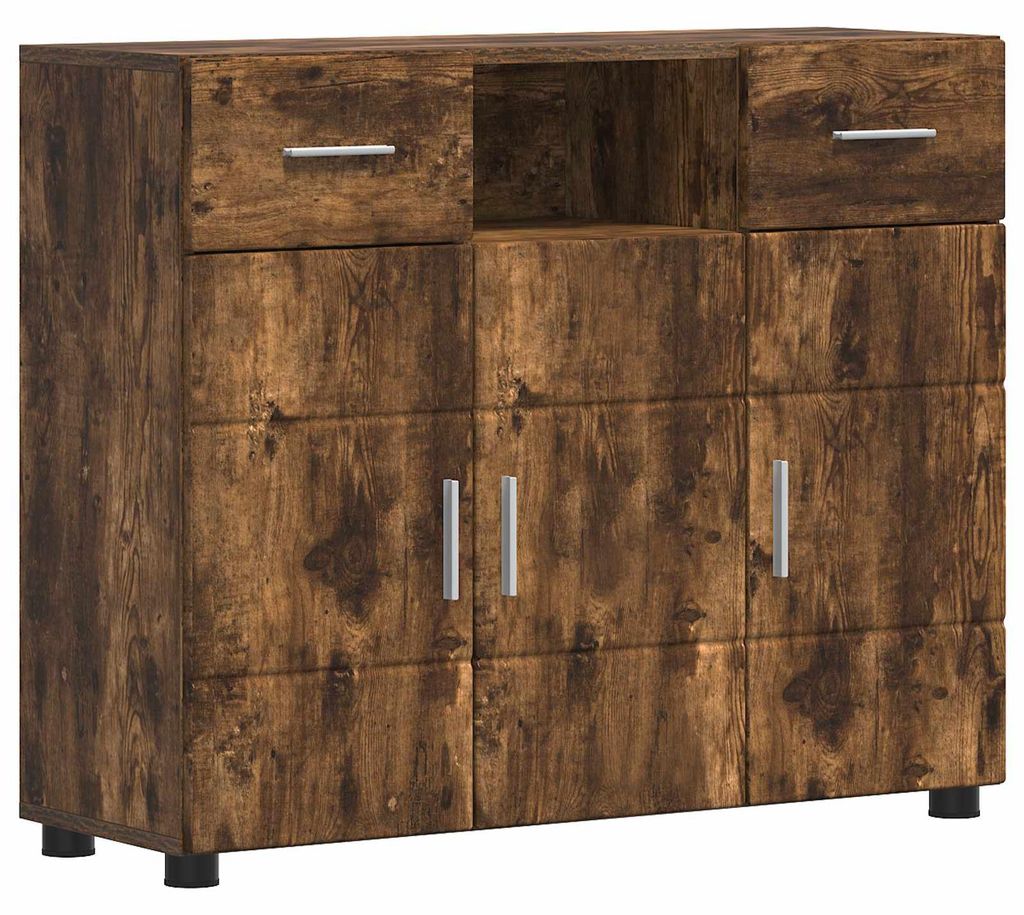 vidaXL Holzschrank Geräucherte Eiche 88,5 x 30,5 x 73 cm Holzwerkstoff
