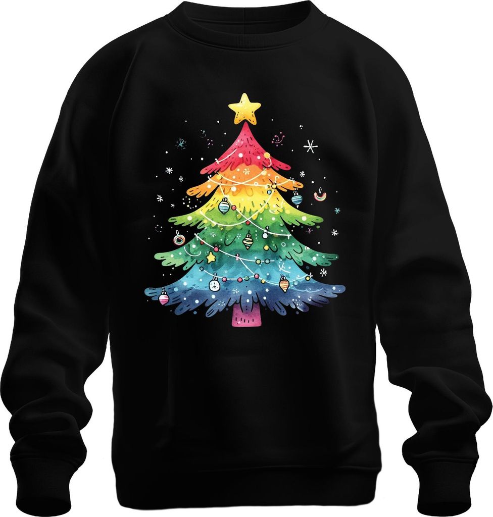 Weihnachtsbaum LGBTQ - Weihnachten Weihnachtsgeschenk Christmas Uni Weihnachtspullover, Schwarz, M