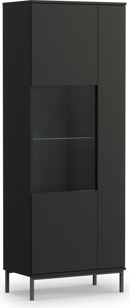 Vitrinenschrank QUERTY QT-07 Vitrine Regalschrank Produktbild