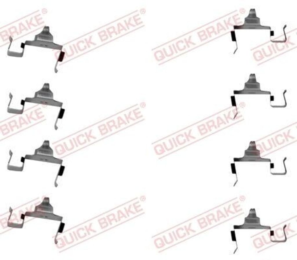 QUICK BRAKE 109-1697 Zubehörsatz Scheibenbremsbelag Vorne für KIA SPORTAGE (K00) RETONA (CE)