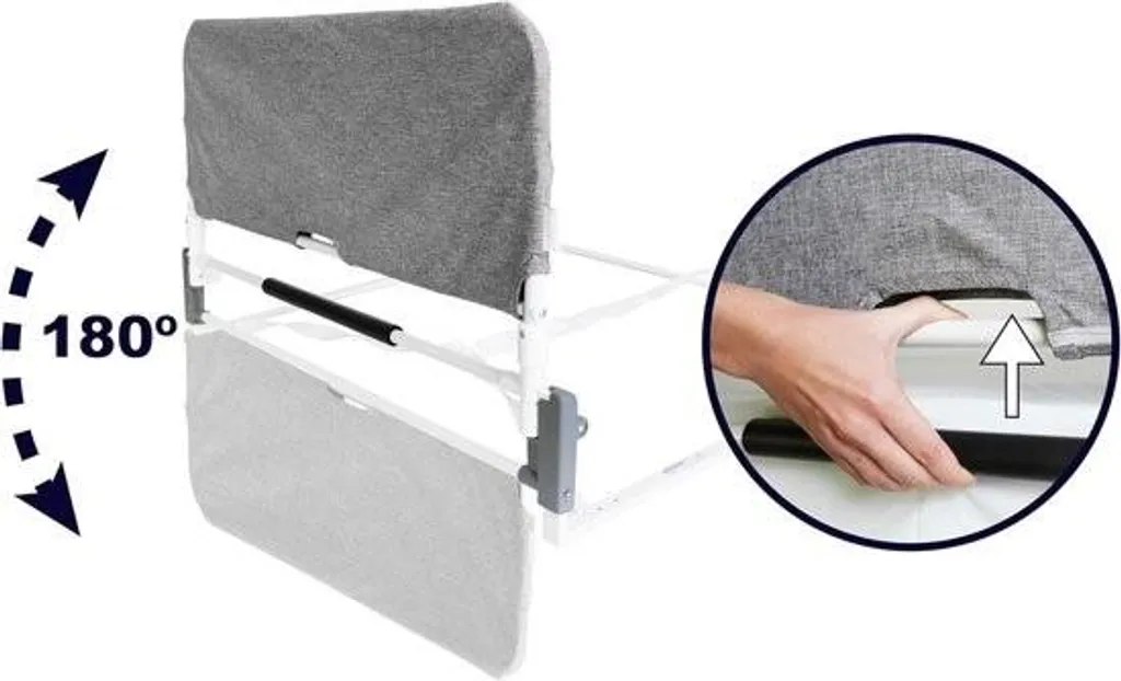 Éviter les chutes de lit - Barrière de lit réglable et pliable robuste - 3