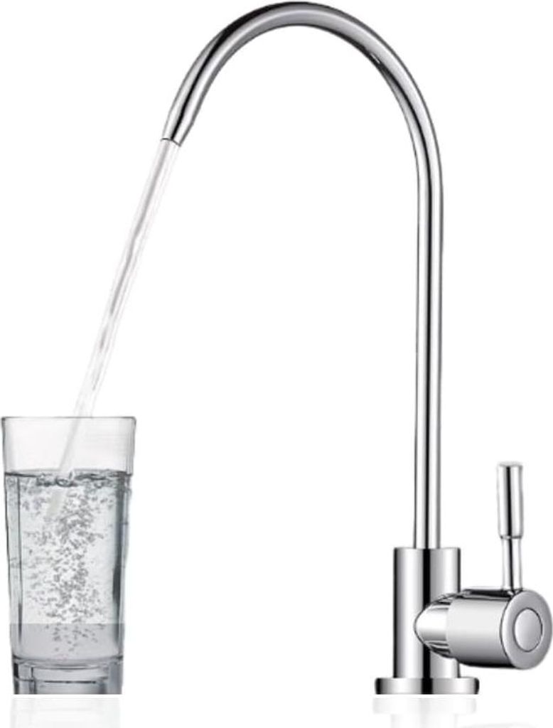 1/4 `` Zinklegering Anreih-Kran - Chrom Osmose - Umgekehrter RO Trinkwasserfilter - Wasserfiltrationskranen