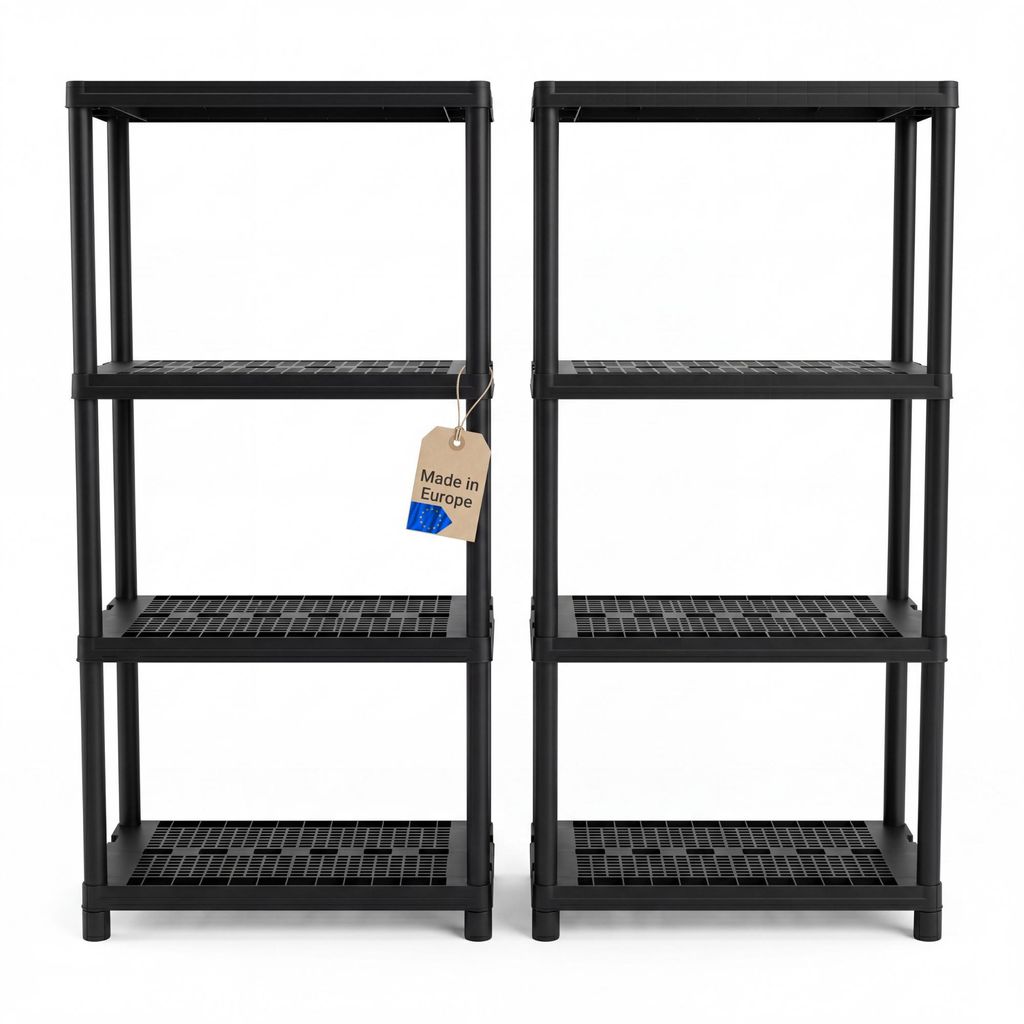 BigDean, lot de 2 rayonnages robustes pour cave ou Image du produit 