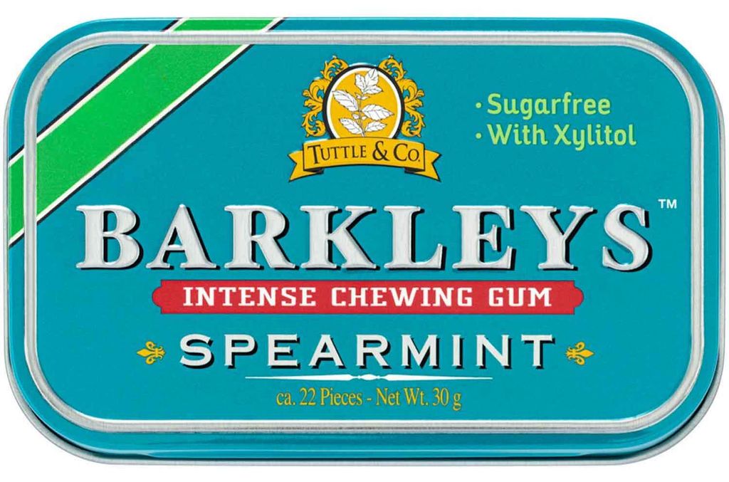 Barkleys Intense Spearmint Gum gomma da masticare senza Immagine del prodotto 