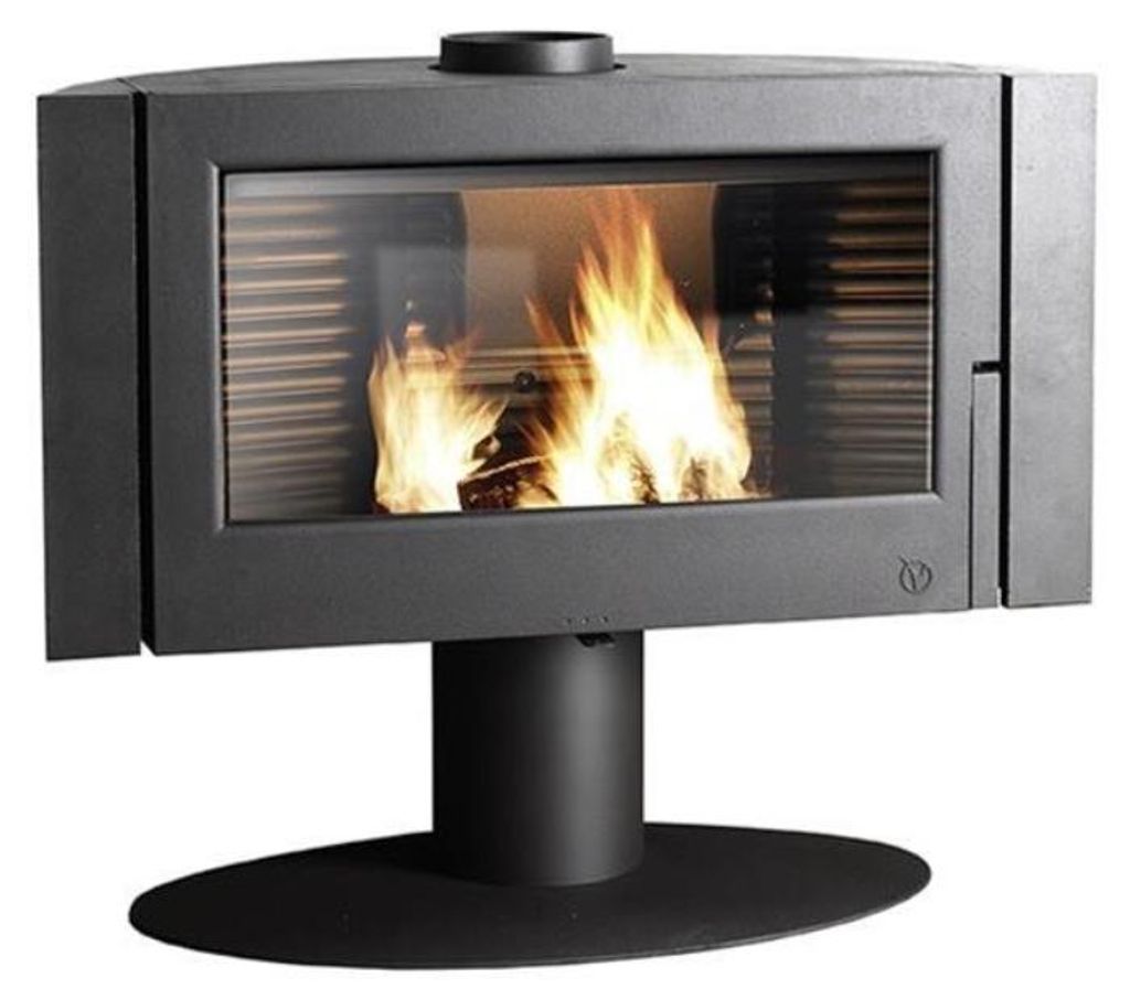 Poêle à bois fonte 12kw anthracite - Invicta - 6114-44 - Image du produit 