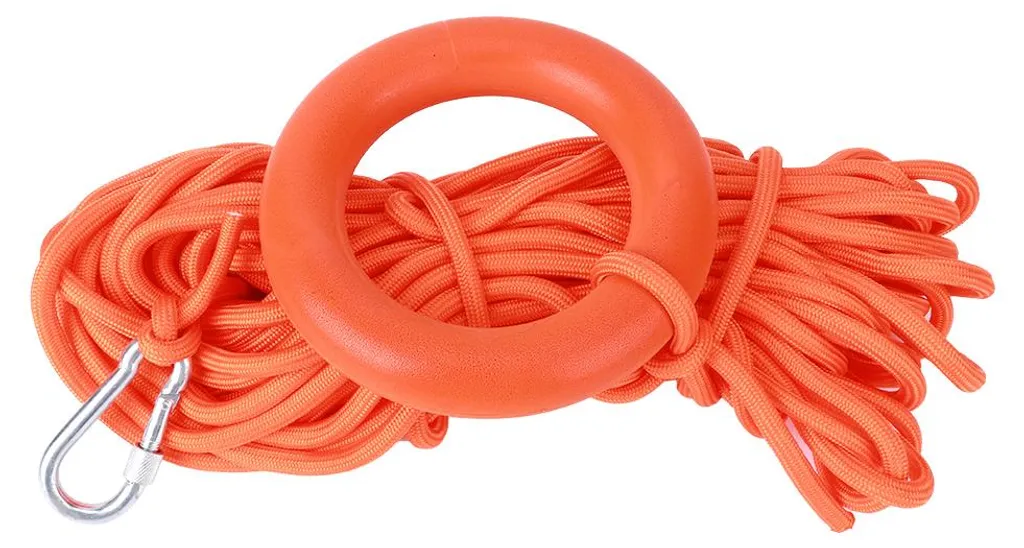 Corde de sécurité 30m x 10mm mate avec anneau de traction renforcé