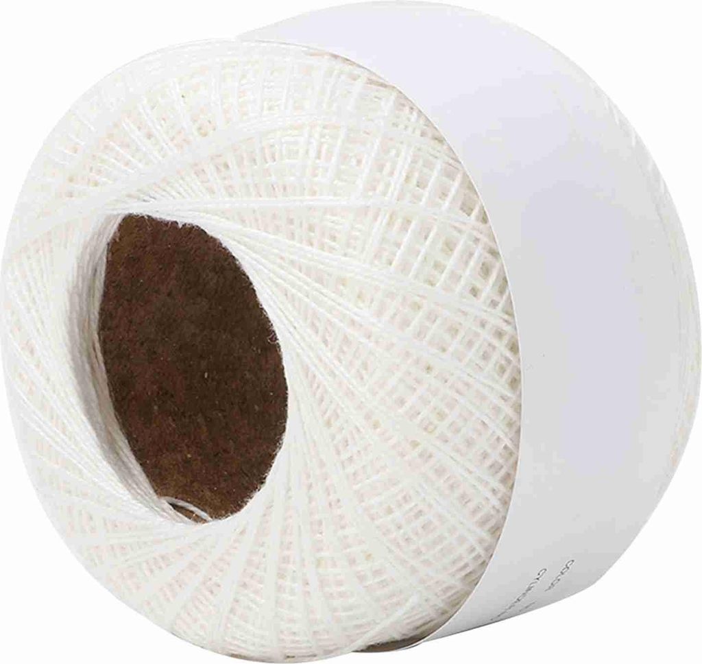 Lace Line Baumwolle Hand Crocheted Summer Silk Light Thin Line (6602 Rice White)