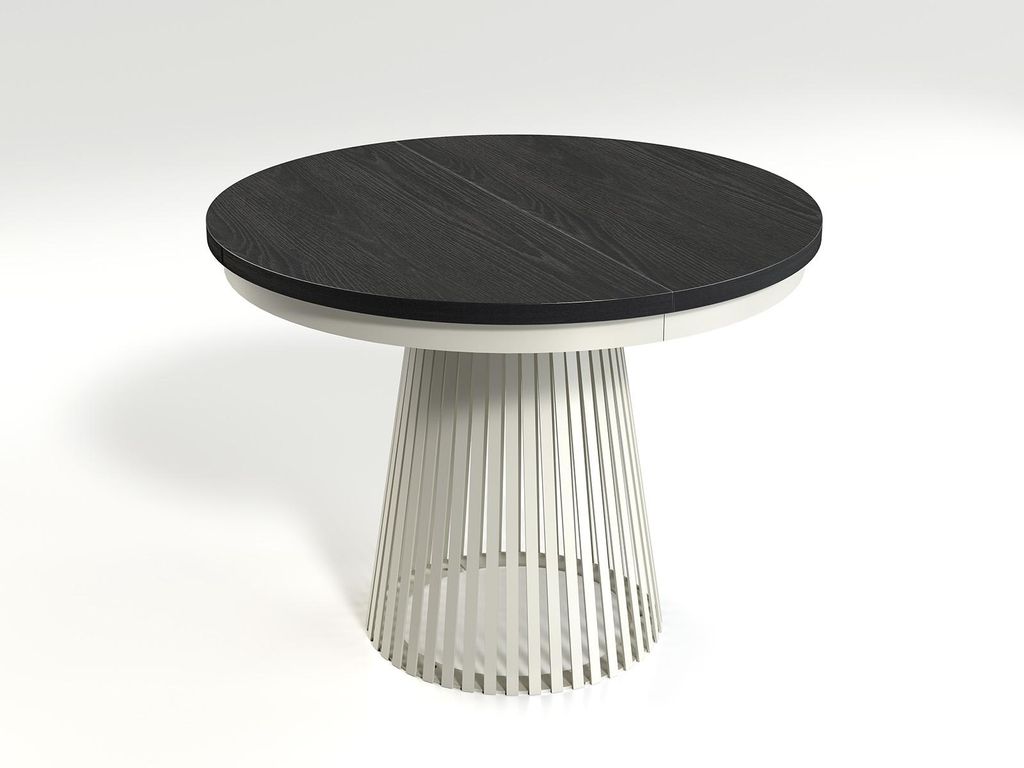 MINIO go for it, ausziehbarer Tisch, GORI, Schwarz/Kaschmir Farbe