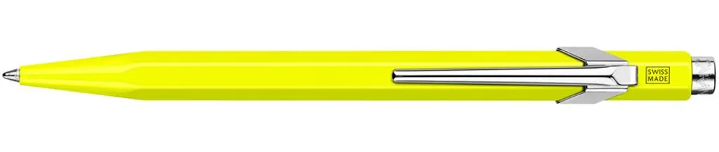 Stylo bille 849.470 Popline Fluo jaune, idéal pour le bureau et les notes