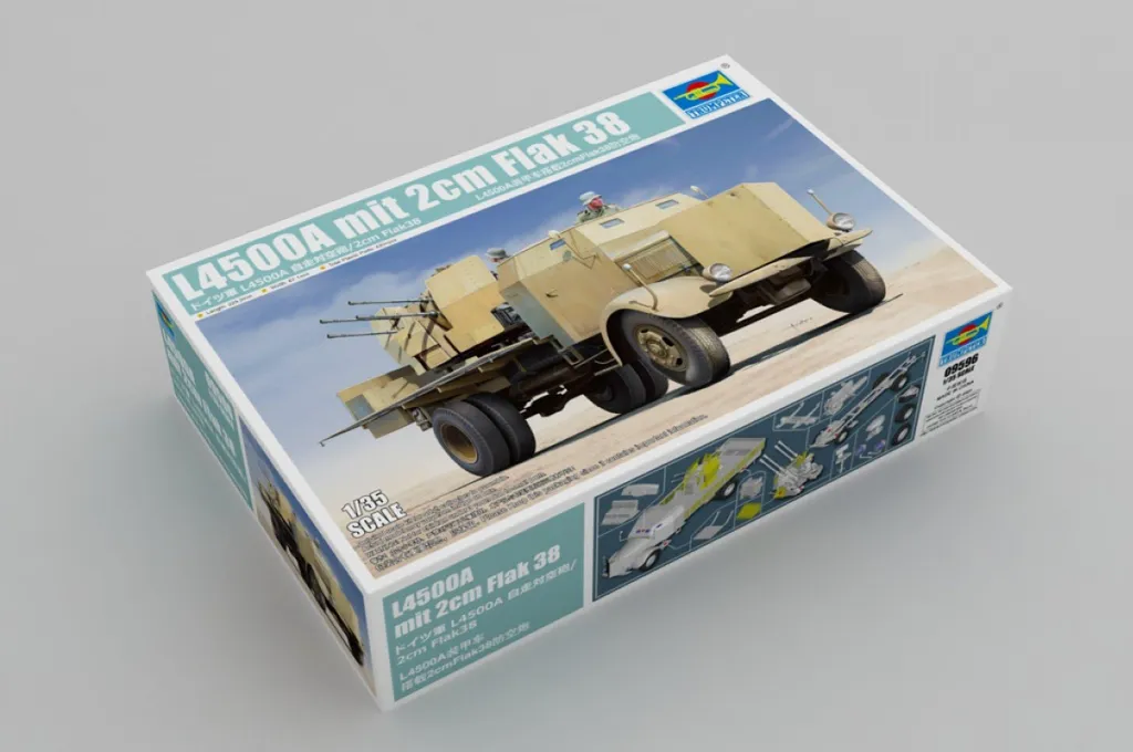 Kit Maquette L4500A 1:35 Montage Simplifié avec Canon Flak 38 Précis