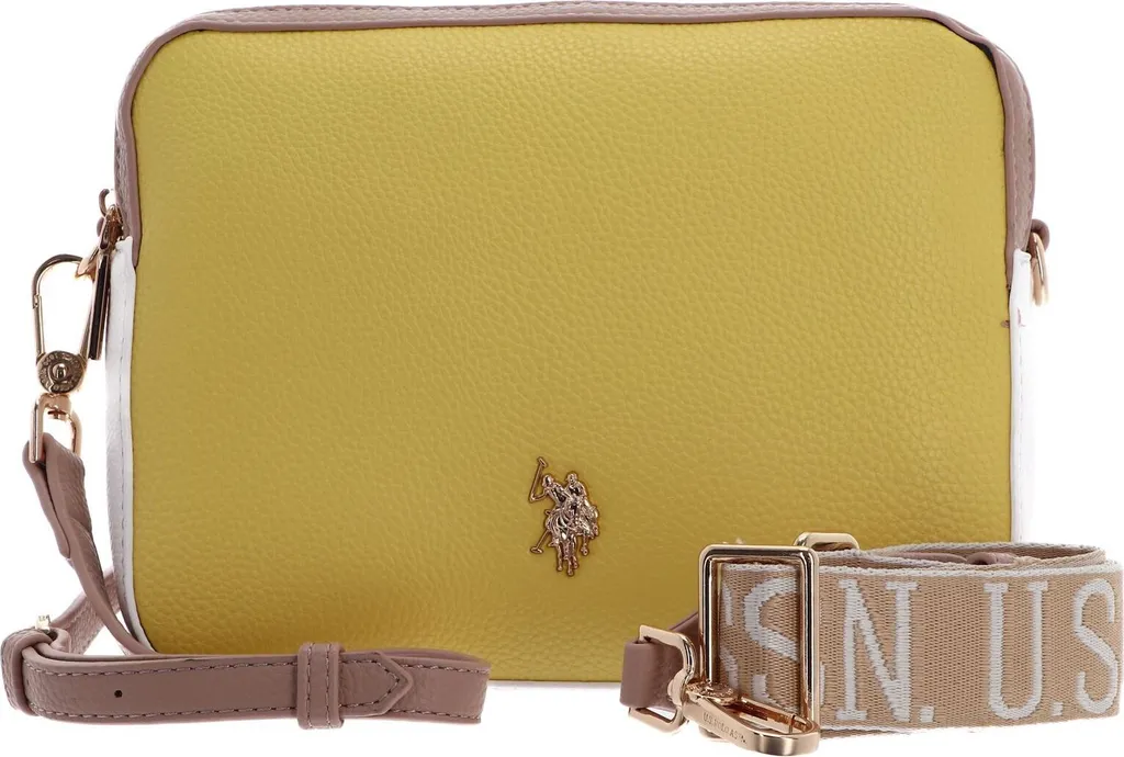 U.S. POLO ASSN. New Mansion Crossbody Bag Lime Combo 2 Zip