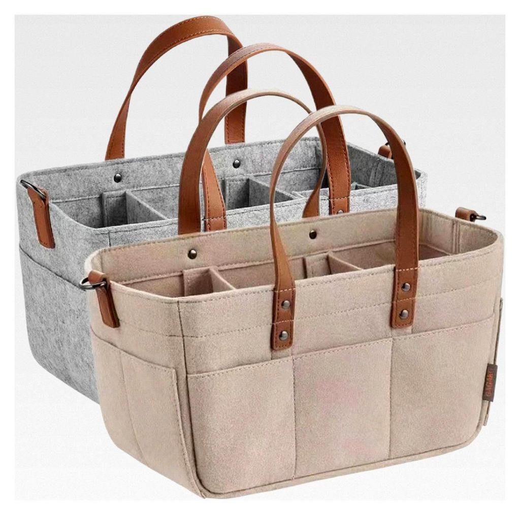 Windel Caddy für Babys, tragbarer Windel Organizer, faltbarer Kindergarten Caddy aus Filz, Babykorb, langlebiger Wickeltisch Organizer für Windel...