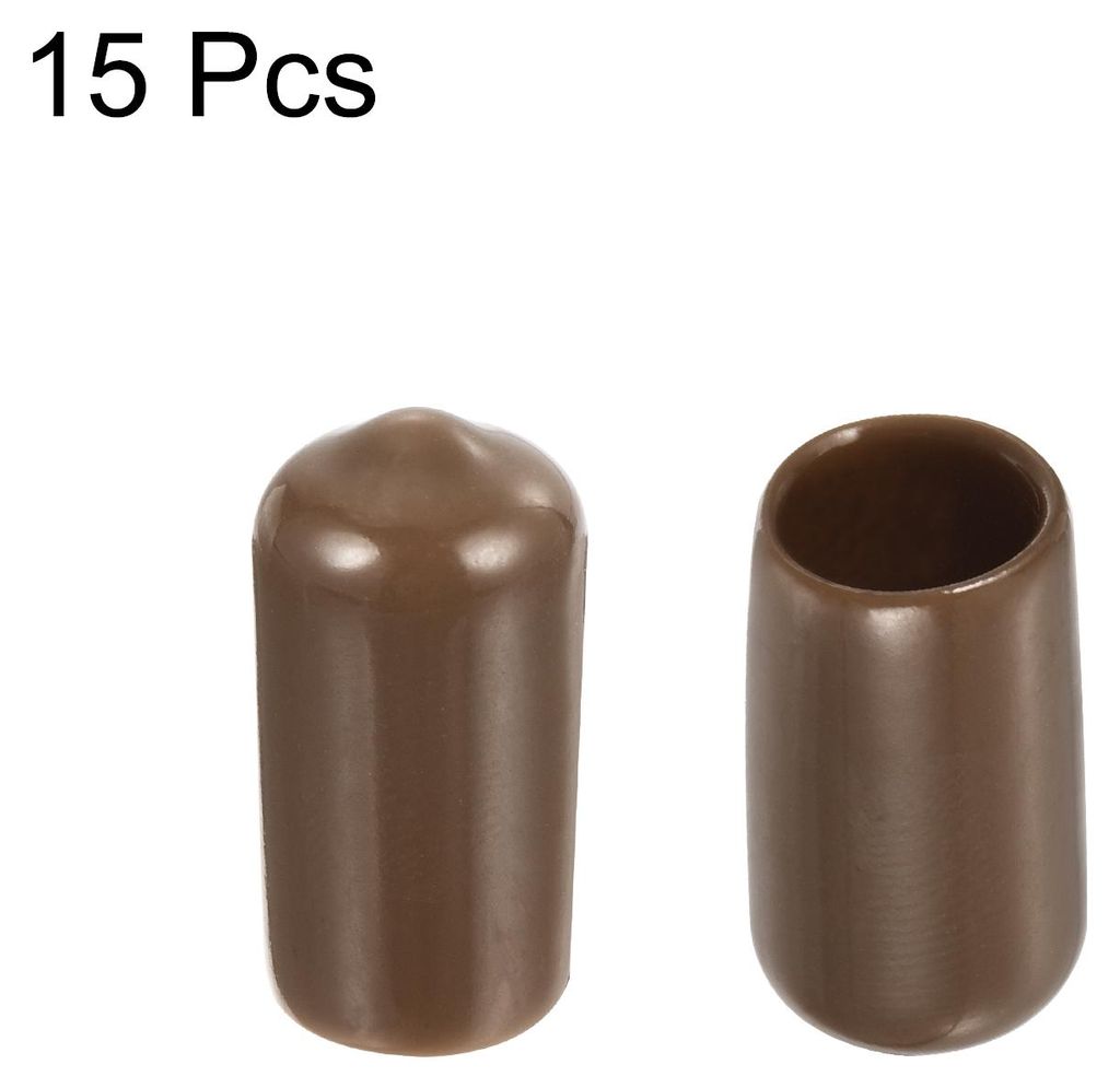 15 Stš¹ck Gummi-Endkappen 10mm ID Gummikappen, Runde Schutzkappen PVC Stopfen Abdeckkappen Lochstopfen Gleiter fš¹r Schrauben Gewindebolzen Dra...