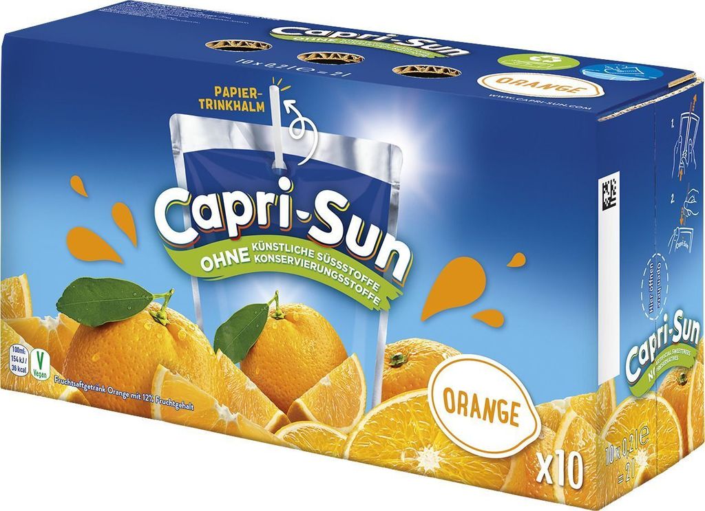 Capri-Sun 135883002 Orange 10 pièces x 0,2 l Image du produit 