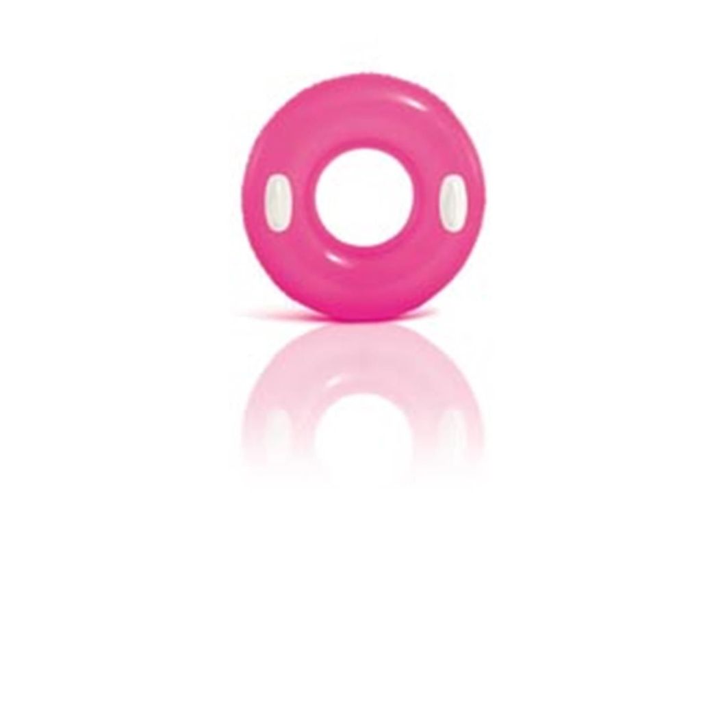 Intex Schwimmring Pink mit Griffen | Schwimmreifen Badering Produktbild 