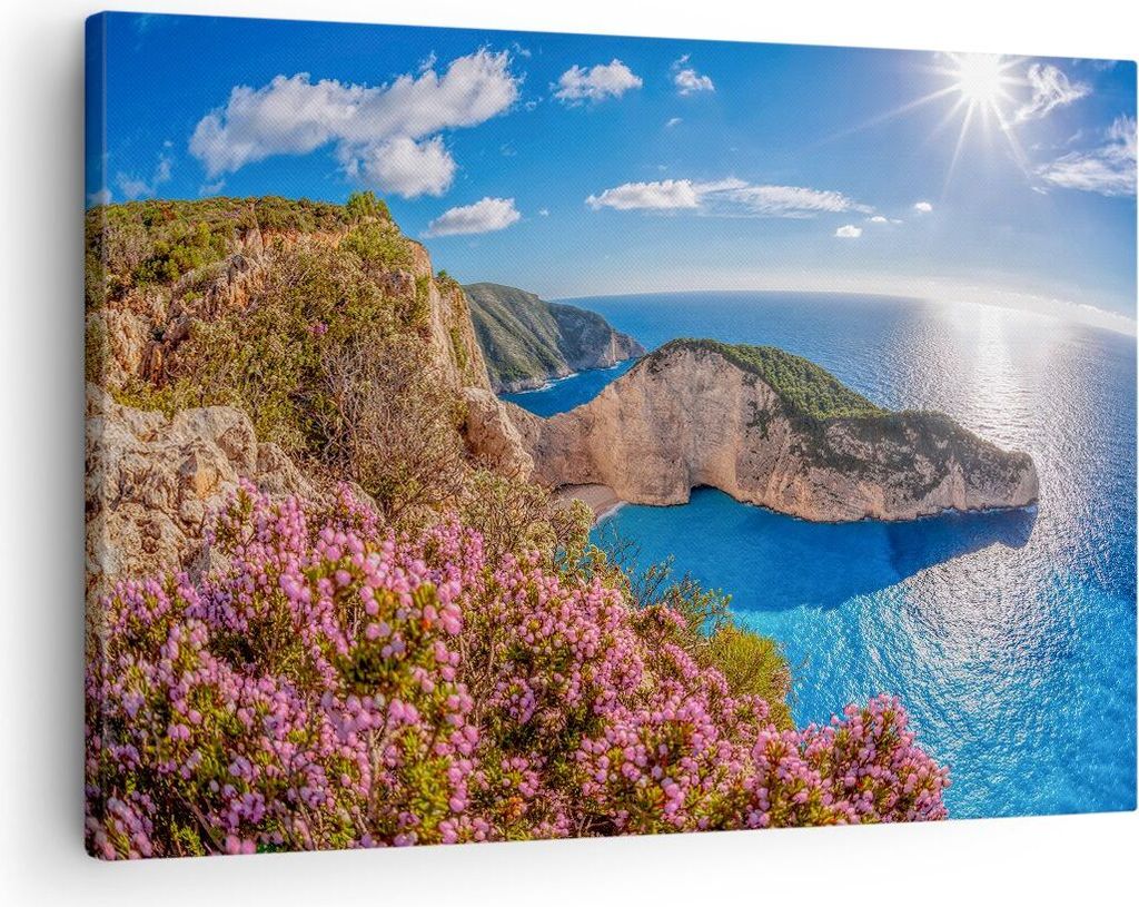 Bild auf Leinwand - Leinwandbild - Meer Sommer Blume - Produktbild 