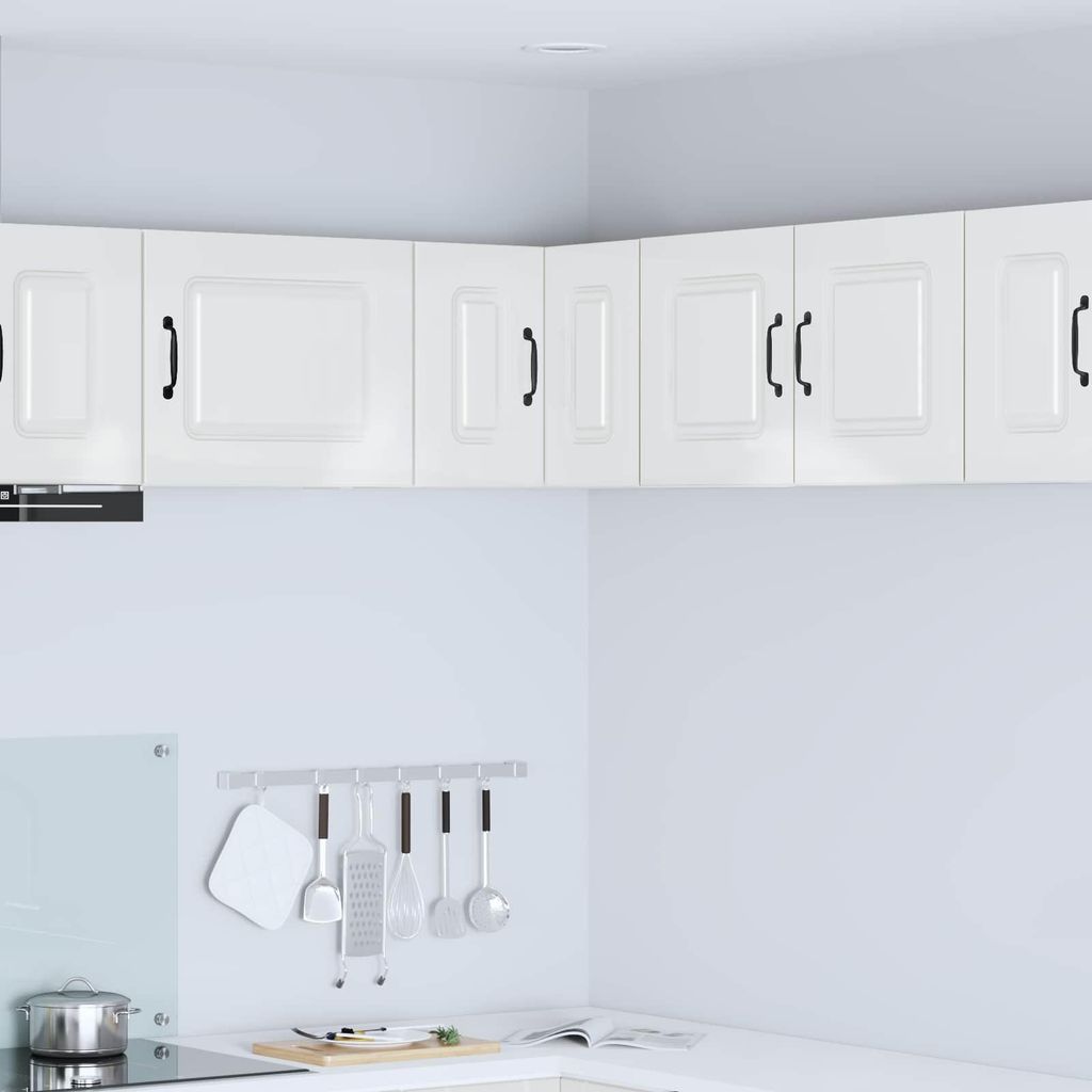 vidaXL Küchenschrank Kalmar Hochglanz Weiß 57 x 57 x 40 cm