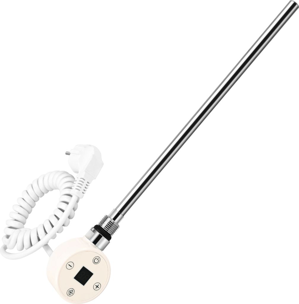 Meykoers Heizstab für Badheizkörper Weiß Elektroheizstab mit Thermostat für Handtuchtrockner, 900 Watt