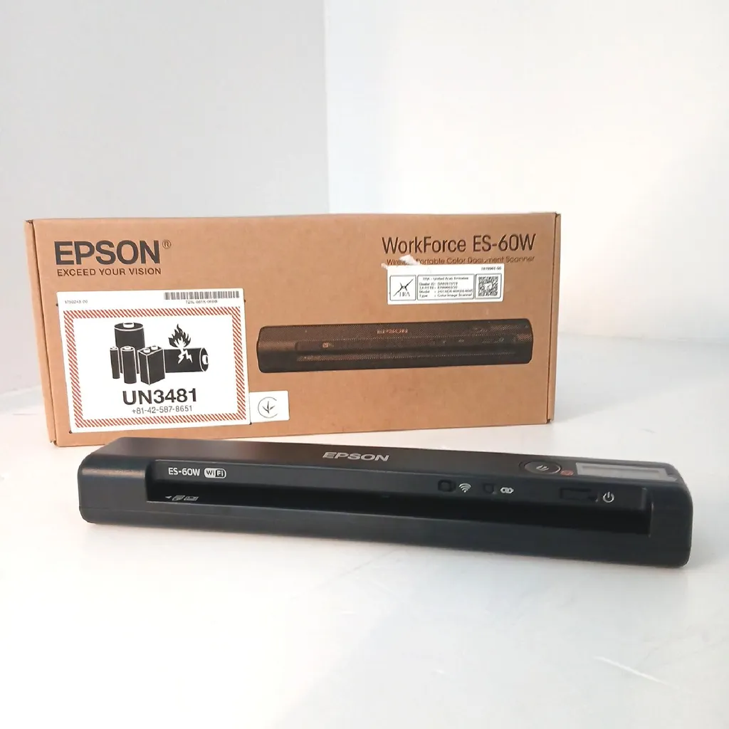 Scanner Portable A4 Epson ES-60W Wi-Fi - Numériseur de Documents Compact - 18