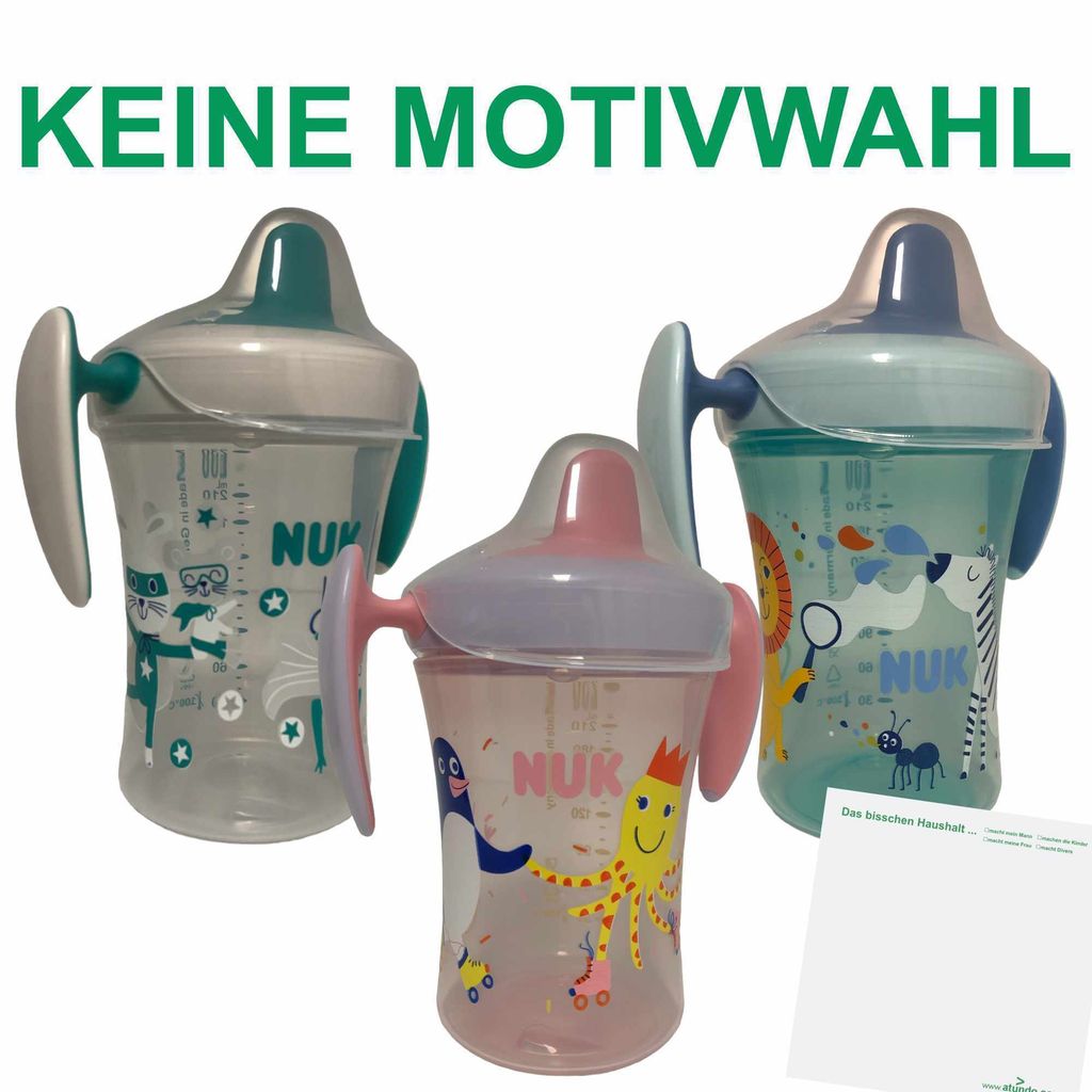 NUK Evolution Trainer Cup, 6+ Monate (230ml Volumen) + usy Block