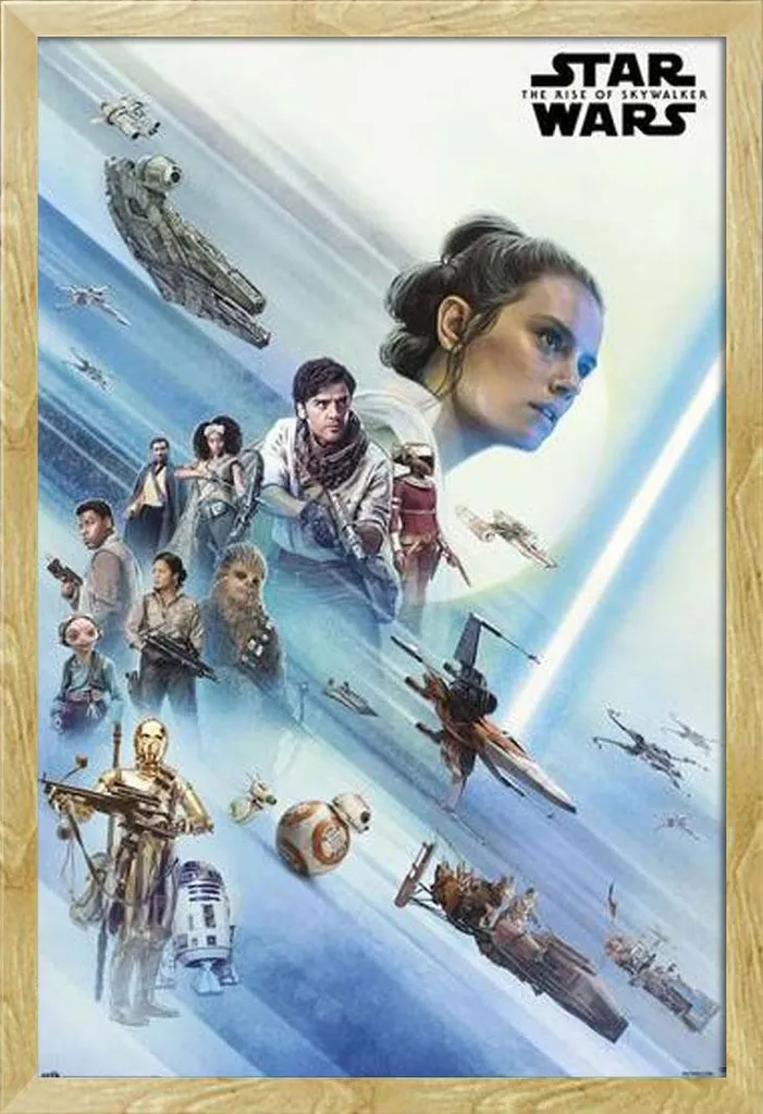 Offerta Poster Star Wars IX + Cornice Shinsuke Faggio 61x91.5