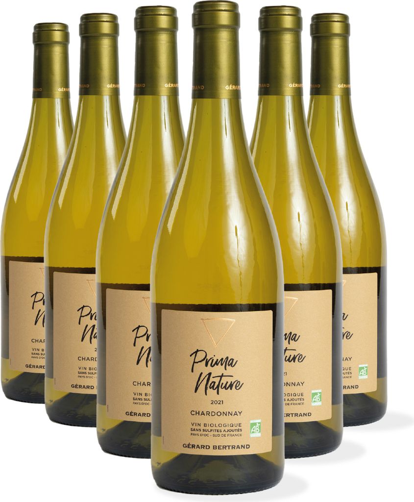 Prima Nature chardonnay 2024 Lot 6 bouteilles 75cl