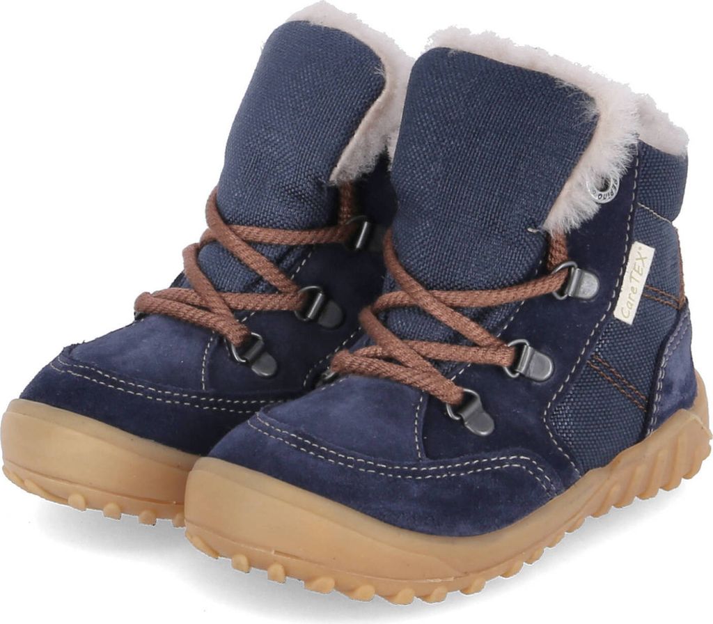 Pepino Winterstiefeletten DARI Kinder Leder & Textil Blau Größe: 27