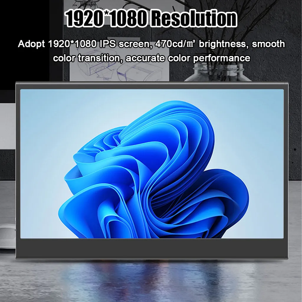 Moniteur portable Full HD 15,6 pouces IPS pour PC portable et consoles - 3