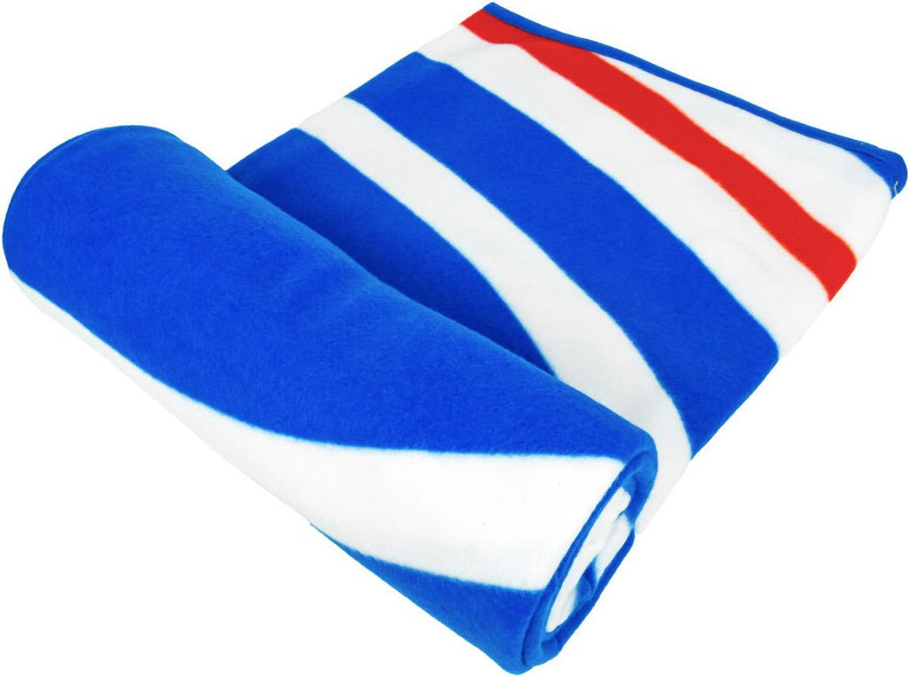 Rangers FC - Decke "Pulse", Fleece TA12183 (150 cm x 125 cm) (Blau/Rot/Weiß)