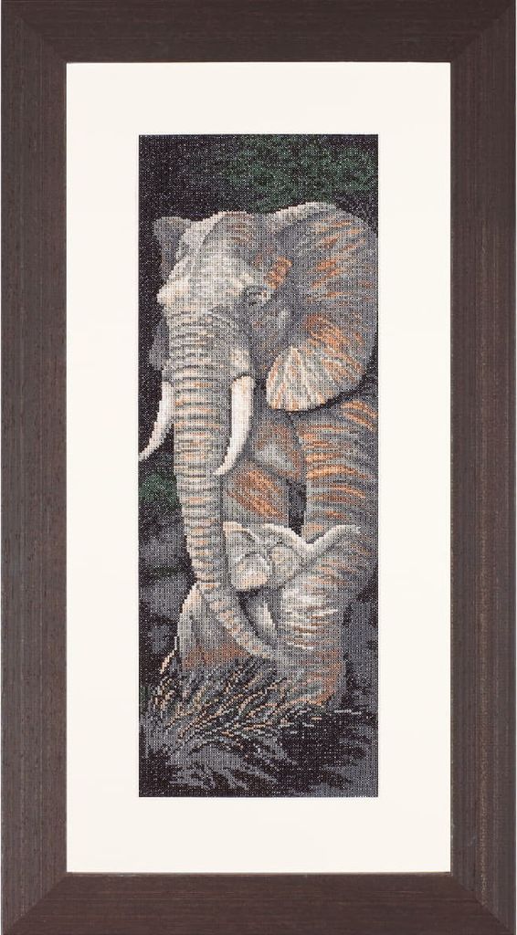 Lanarte Kreuzstich Set "Tiere Schutz Aida", Zählmuster, 17x50cm