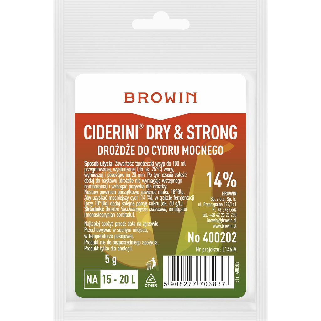Browin Hefe Für Apfelwein "Strong" - 5 G Produktbild 