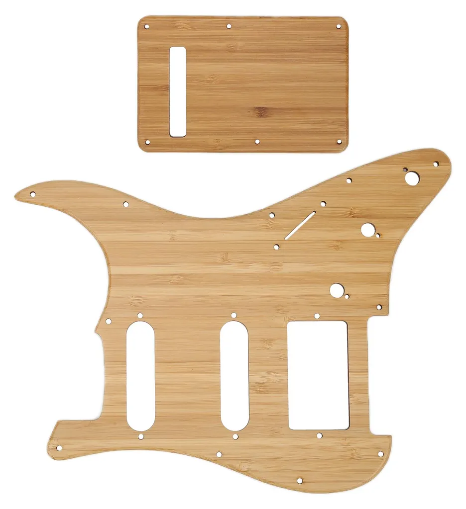 Plaque de protection bambou naturel ST GSSH05 - Pickguard résistant - 5