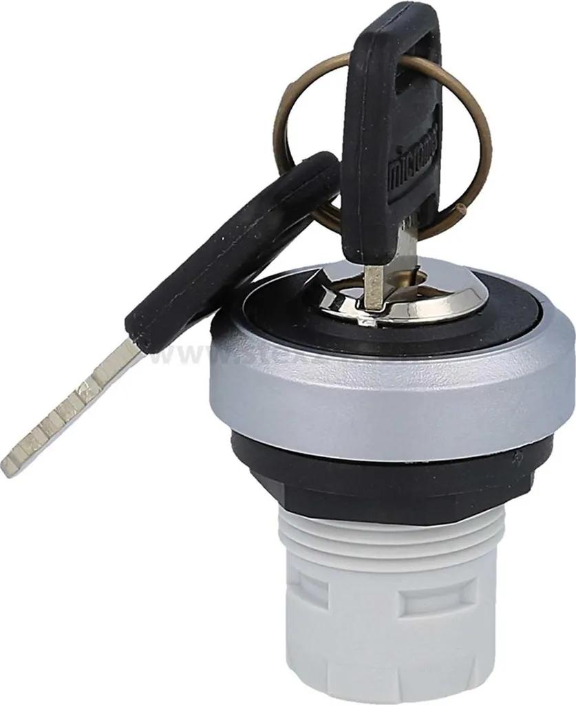 Bouton-poussoir à clé pour tableau de commande industriel 1pc