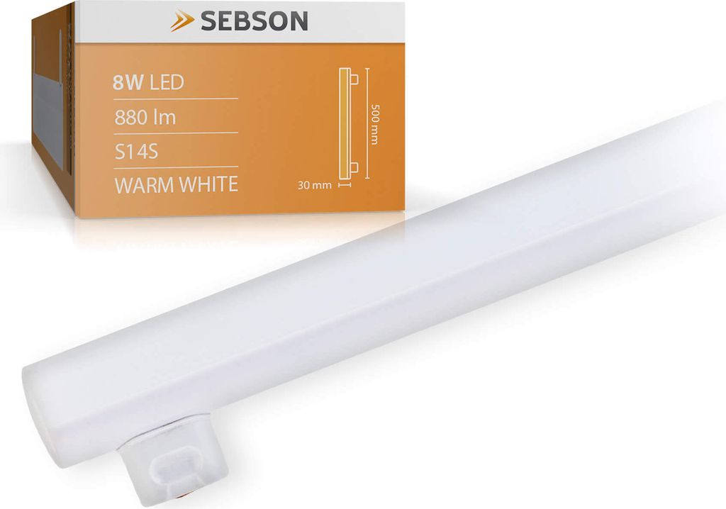 S14S LED Lampe 50cm Linienlampe warmweiß 8W (60W) 880lm Produktbild 
