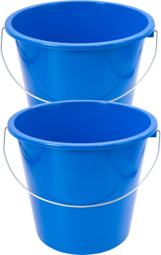 2x Eimer 5 Liter Putzeimer Haushaltseimer Wassereimer Produktbild 